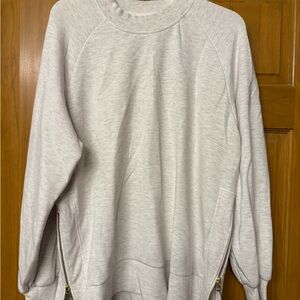 Varley Light Gray DoubleSoft Sweatshirt